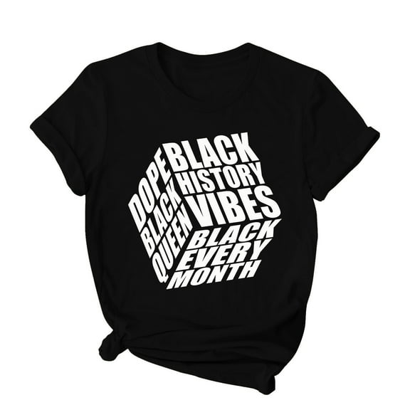 ICHUANYI Women's Fashion Casual Letter Print Pullover Short Sleeve T-Shirt Tops Shirt Cloth New Trending