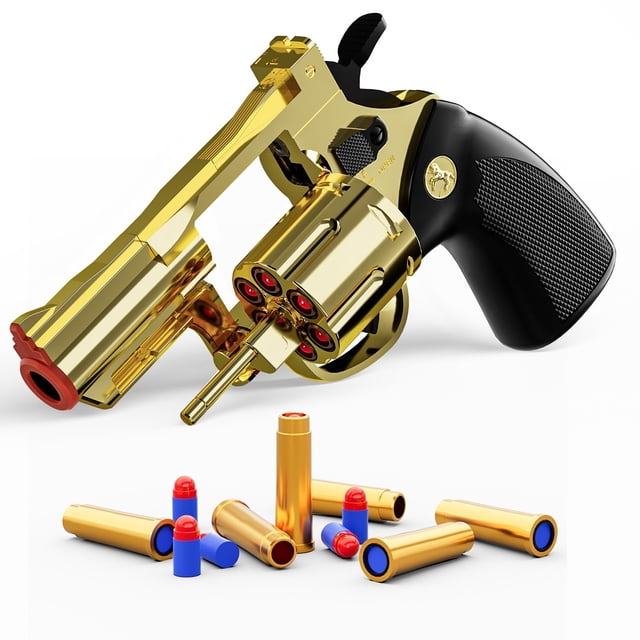 Revólver Toy Gun Xuyongjun Soft Bullet con 40 balas, más de 6 años