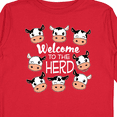 thumbnail image 4 of Inktastic Welcome to the Herd with Cute Black and White Holstein Cows Boys or Girls Long Sleeve Toddler T-Shirt, 4 of 5