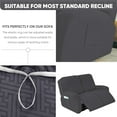 thumbnail image 5 of Y YUNHSOM Stretch Recliner Chair Covers, Recliner Sofa Slipcovers Stripe Jacquard Recliner Couch Covers Furniture Protector Covers for Pet Kid (2 Seater, Dark Gray), 5 of 9