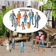 thumbnail image 5 of Hand Painted Figures Scenery Sand People Diorama Dolls Decorative 100pcs 75th, 5 of 6