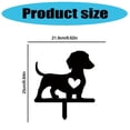 thumbnail image 5 of Outdoor Dog Shape Metal Yard Stake RustResistant Finish Ground Stake for Garden, 5 of 8