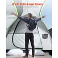 thumbnail image 6 of VEVOR SUV Tent for Camping, 8FT L x 8FT W, Waterproof PU2000mm Spacious Double Layer Design for 5-8 Person, SUV Camping Tent with Mesh Windows, Includes Rainfly & Storage Bag, for Outdoor Activities, 6 of 9