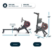 Echelon Row-S Indoor Rowing Machine with 22 class Rotating HD Touchscreen and Magnetic Resistance