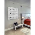 thumbnail image 6 of Parvez Taj Grey Flowers Art Print on White Pine Wood, 6 of 7