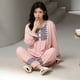 thumbnail image 3 of Conjunto de pijamas informales inteligentes para mujer, Pijama de algodón de otoño e invierno para Navidad, ropa de dormir de manga larga para niñas, ropa de dormir de moda para mujer, 3 of 4
