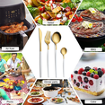 thumbnail image 5 of Sohindel 20-Piece Matte Gold Stainless Steel Flatware Set with Black Handles Dishwasher Safe, 5 of 5
