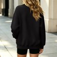 thumbnail image 4 of Stralyhd Womens Sweatshirt Oversized Crewneck Casual Loose Fit Long Sleeve Pullover Tops Comfy Soft Y2k Fall Trendy Clothes Black 2XL, 4 of 5