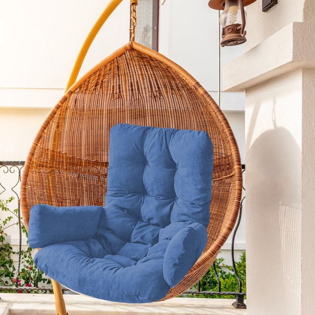 Reemplazo de Cojín para Nido colgante Macarena Asiento de cesta de Mecedora Azul