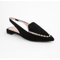 thumbnail image 2 of Cecelia New York Cleo Embellished Elasticized Slingback Pointed Toe Flats BLACK (BLACK, 6.5), 2 of 6