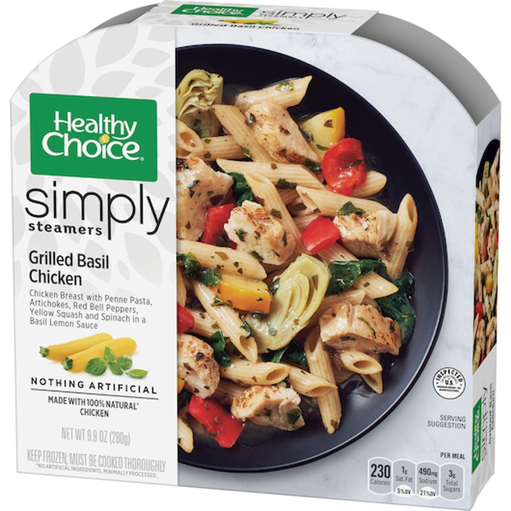 Healthy Choice Cafe Steamers Grilled Basil Chicken, 9.9 Ounce -- 8 per Case.