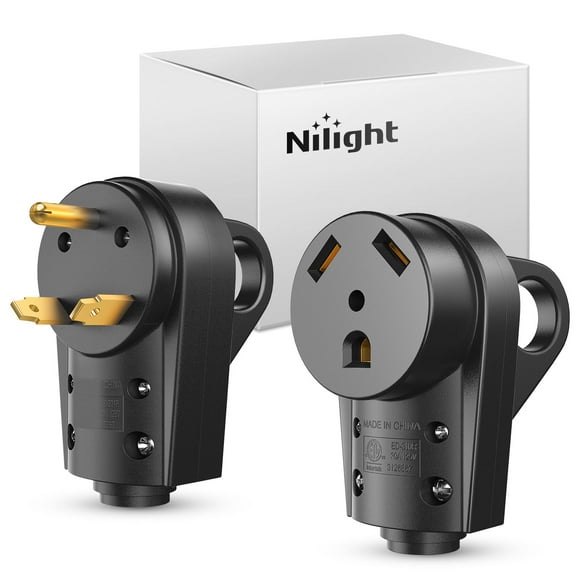 RV Plug Set Nilight 30 Amp TT-30P TT-30R 125V