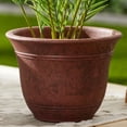 thumbnail image 4 of HC Companies Sierra 13 Inch Garden Planter Pot, Rustic Redstone (4 Pack), 4 of 11