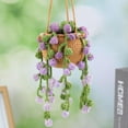 thumbnail image 3 of Crochet Flower Pendant DIY Kit Handmade Wool Yarn Craft Set With Instructions for Hanging Decoration Arts & Crafts Material Pack, 3 of 3