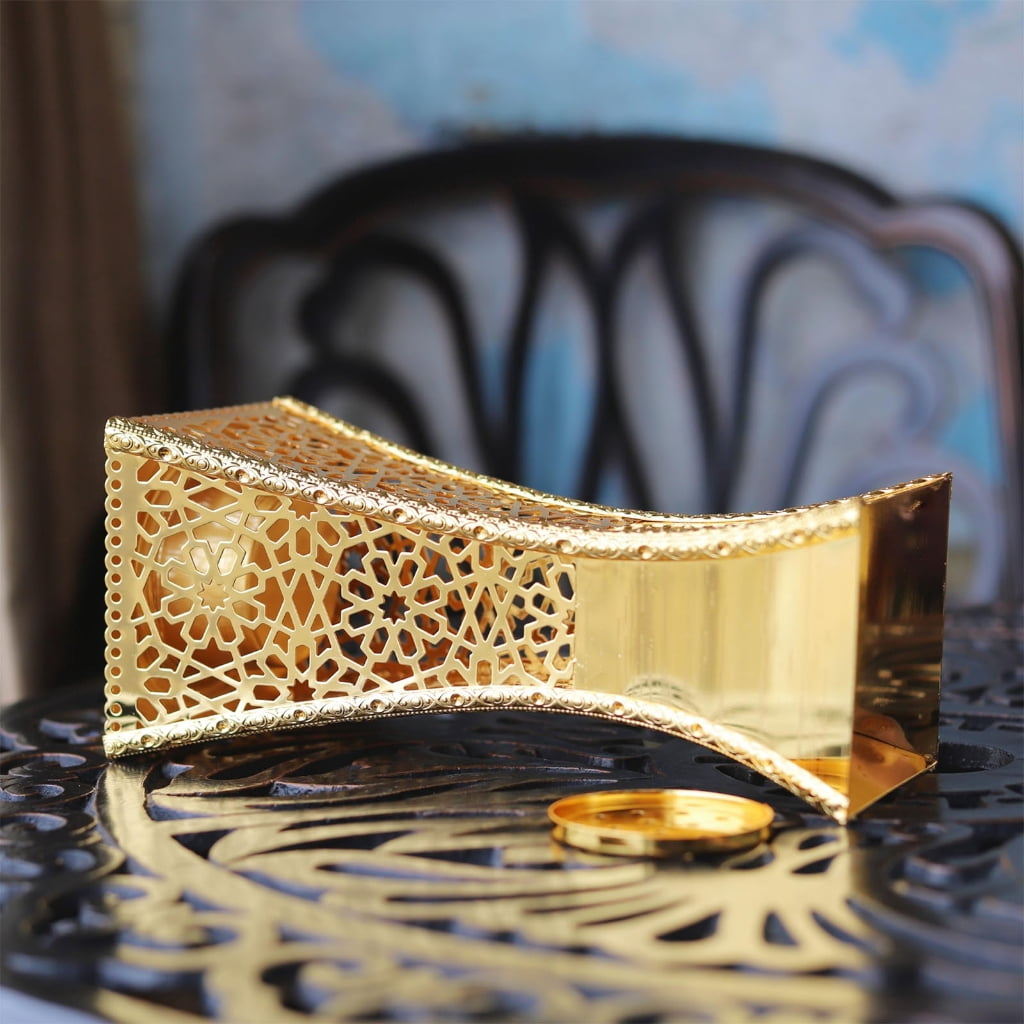 Metal Hollowout Burners Arabic Styles Incenses Holder for Meditations Space Islamics Festivals Decoration