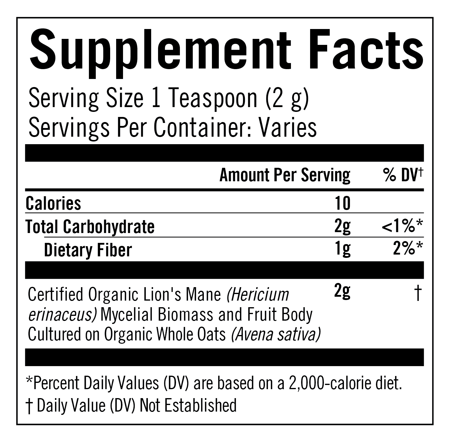Om Mushroom Lion’s Mane Mushroom Superfood Powder, 60 g