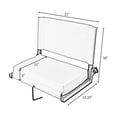 thumbnail image 4 of HomeStock Handcrafted Haven Products Stadium Chairs for Bleachers with Back Support, Extra-Large Ura-Padded Seat for Complete Comfort, Easy Carry Handle with Adjustable Shoulder Strap, 4 of 9