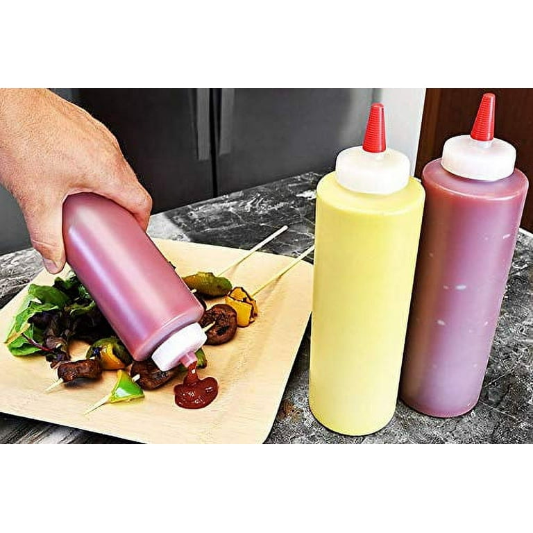  ANNICEE Condiment Squeeze Bottles 10 Oz 5 Pack with