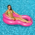 thumbnail image 2 of 61-Inch Inflatable Chill Swimming Pool Floating Lounge Chair Hot Pink, 2 of 2
