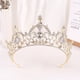 thumbnail image 1 of Zhuge Tiara de boda para novia, diadema de princesa, corona nupcial, joyería para el cabello con diamantes de imitación de cristal, decoración para novia, cumpleaños, graduación, boda (blanco), 1 of 4