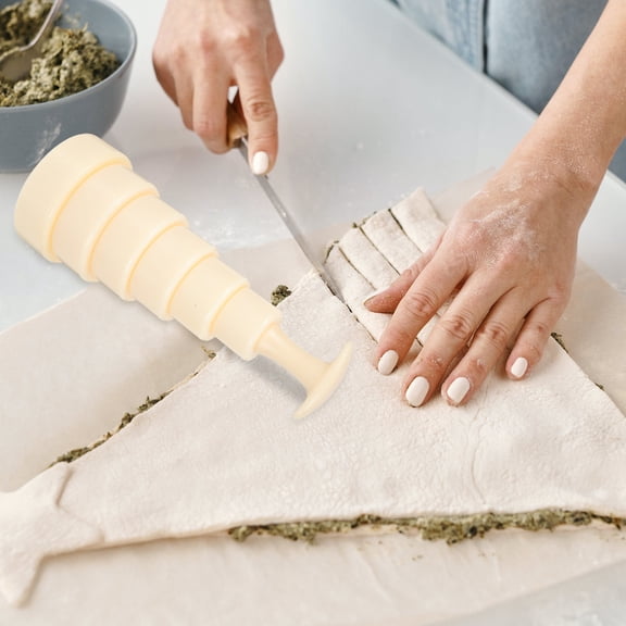 SEWCHICS Tart Baking Set Tart Mold Beige 1 Set Removable Bottom For Experienced Pastry Chefs