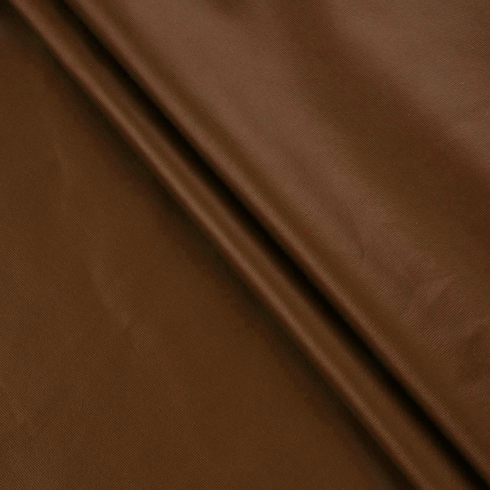 Moxiu Faux Leather Casual Pants Women High Waisted Button Elastic Loose Straight Leg Trousers for Party Club Date Night Brown,S