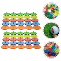 WRISTBIQUE Golf Ball Markers 100Pcs Round Assorted Color for Golf Ball Positioning