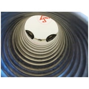 Zaza Percussion 16'' Silver Turkish Aluminum Darbuka Doumbek, Synthetic Head and Internal Jingles