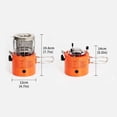 thumbnail image 2 of Chauffage à Gaz Portable 2000W pour Camping, Pêche sur Glace, Camping, Randonnée, 2 of 4