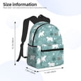 thumbnail image 2 of Disketp whiter Snow bear Print Mochila Ligera Clásica con Múltiples Bolsillos, Mochila Casual para Hombre y Mujer, Ideal para Escuela, Trabajo y Viajes, 2 of 6
