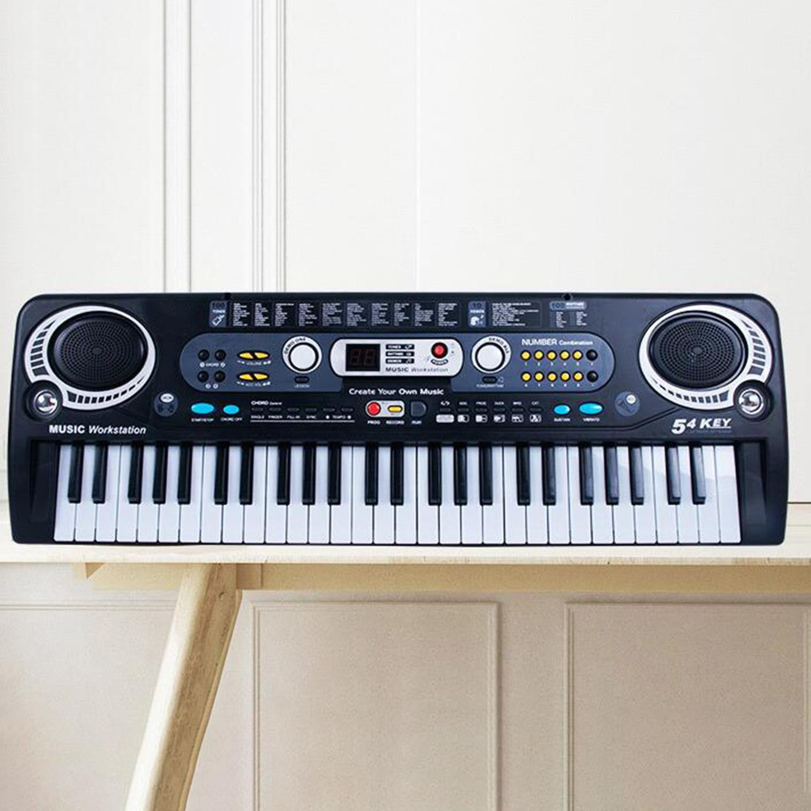 LeeQinersw 54 Key Piano Keyboard with Headphone Jack, Animal Sound, 100 Rhythms, 10 Songs, USB Cable