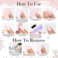 thumbnail image 4 of 16/18/20 puntas tiras de Gel francés para uñas parche deslizadores adhesivo impermeable de larga duración cubierta completa Gel uñas Stcikers lámpara UV necesita, 4 of 5