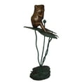 thumbnail image 2 of Nifao Frog on Lotus Outdoor Fountain Statue, Bronze Garden Water Feature Sculpture for Patio & Yard – Garden Outdoor Decor Sculpture, 22"L x 20"W x 44"H, 2 of 12