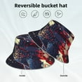thumbnail image 5 of Daiia Watercolor Bald Eagle Pattern Bucket Hat - Trendy Cotton Sun Hat for Beach, Golf, Fishing - Fun Outdoor Vacation Boonie for Men and Women, 5 of 9