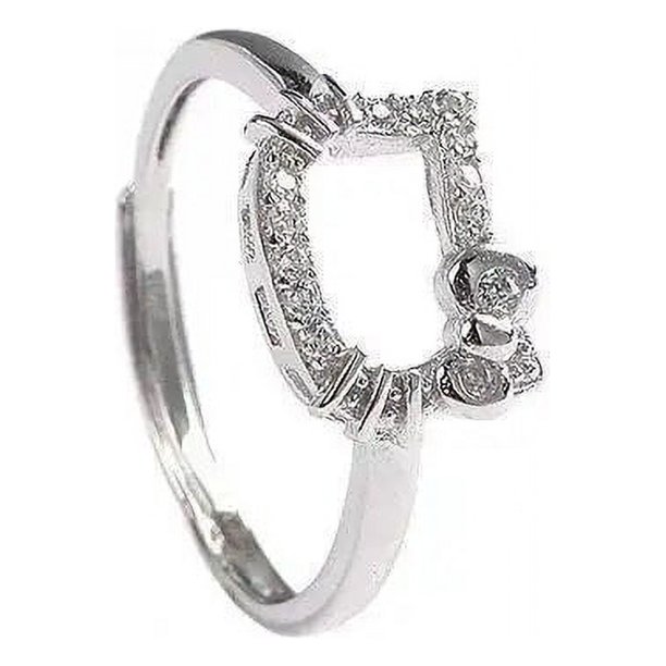 Sanrio-collar de Hello Kitty Kawaii para niña, cadena de clavícula de dibujos animados, anillo de diamantes, colgante de plata de ley, regalo de cumpleaños dulce