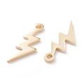 thumbnail image 3 of 200pcs Brass Lightning golden 12x4x0.5mm Hole: 1mm, 3 of 4