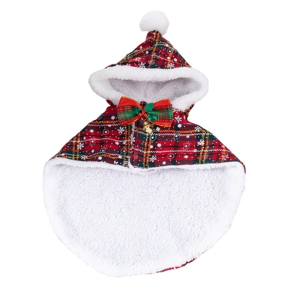 Lazsy Dog Christmas Costume Comfortable Wear Party Supplies Cat Hoodies Puppy Cape Pet