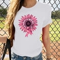 thumbnail image 2 of Yhmxh T-shirts pour Femmes Col Rond Imprimé Poitrine Manches Courtes T-shirt Hauts d'Été pour Femmes Manches Courtes Chemises d'Été sous-Vêtements T-shirts pour Femmes, 2 of 4