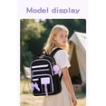 thumbnail image 6 of AHMOMEI Cute Bow 3 Pieces Backpack Set, Cute Student Bookbag Lightweight Large Capacity with Lunch Bag & Pencil Case Daily, Picnic, Travel & Outdoor Activities, 6 of 8