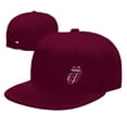 thumbnail image 7 of DouZhe Flat Brim Cap Snapback Hat, Fuchsia Mouth Prints Adjustable Red Adult Baseball Cap, 7 of 7