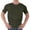 Army Green, variant on WIZUTIZ Men's Tactical Top Solid Color Round Neck Short Sleeve Pullover High Stretch Quick Dry Moisture Wicking Breathable Lightweight Summer Outdoor Training Active Tee