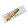 Bagcraft Submarine Sandwich Bags, 4 1/2 x 2 x 14, White Preprinted Submarine, 1000/Carton