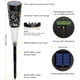 thumbnail image 5 of 4 lámparas de césped para exteriores con energía solar, diseño hueco, control de luz sensible, resi Abody Trajes de lámpara al aire libre, 5 of 7