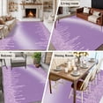 thumbnail image 5 of Purple Area Rug 5x8 FT, Non Slip Bedroom Throw Carpet, Modern Minimalist Silver Gradient Texture Art Washable Soft Floor Carpet Non-Shedding Rug for Living Room Nursery Dorm Office, 5 of 9