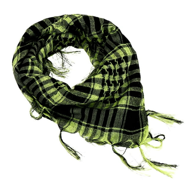 Scarf Unisex Lightweight Plaid Pattern Cotton Keffiyeh Scarf for Winter