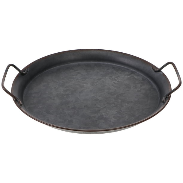 KAKOWELY 1 bandeja de almacenamiento para el hogar, bandeja para servir alimentos, bandeja para guardar joyas (negra)