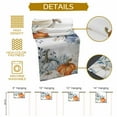thumbnail image 5 of ERUNPONLY Blue Pumpkin Coastal Fall Table Runner - 72 Inch Long Thanksgiving Eucalyptus Leaves Cotton and Linen Blended Dress Scarves Farmhouse Table Runner for Kitchen Dining, Coffee Table, 13"x72", 5 of 8