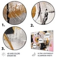 thumbnail image 3 of Designart "Symmetrical Meets Pink White Harmony" Cubism Metal Wall Art Prints, 3 of 5
