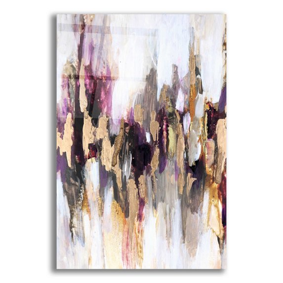 Epic Art 'Gleaming Gold' by Christov Art, Acrylic Glass Wall Art, 12"x16"