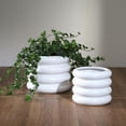 thumbnail image 5 of Sagebrook Home Ceramic 7" Bibendum Planter, White, 5 of 7